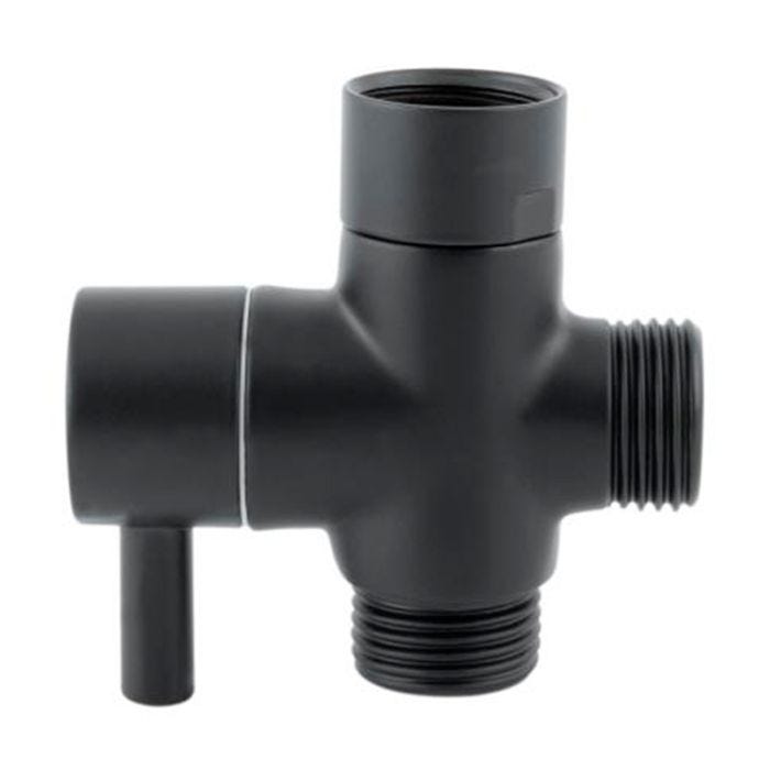 Desviador para Regadera Negro Mate Urrea
