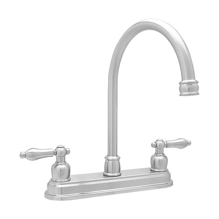 Mezcladora para Cocina con Manerales de Palanca 8" Cromo Urrea