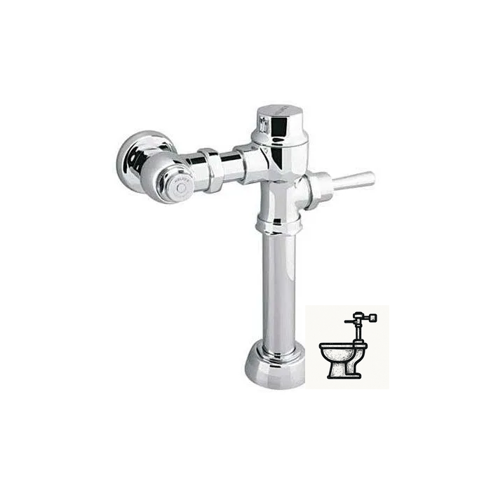 Fluxómetro de manija para taza flux cromo — spud 38 mm
