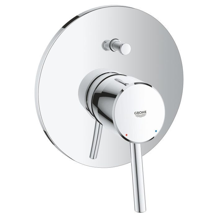 Monomando Concetto para Regadera y Tina con Desviador Cromo Grohe
