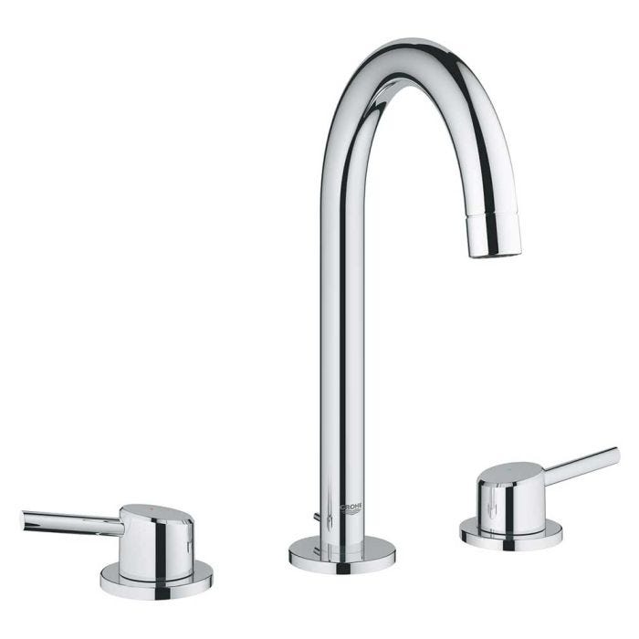 Llave Concetto para lavabo cromo 8" con manerales
