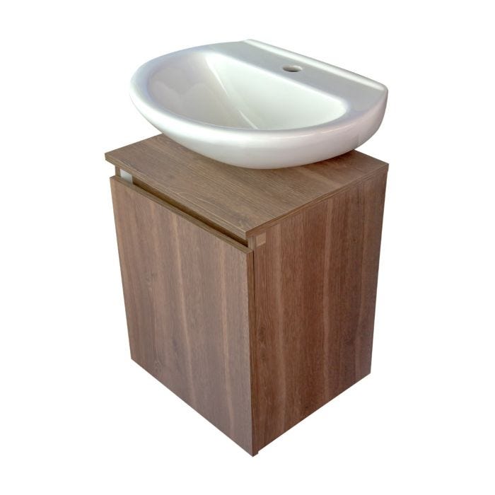 Gabinete Eco Color Milán con Lavabo Milano Color Blanco Corona