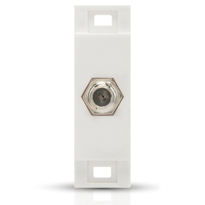 Toma coaxial tradizione color blanco