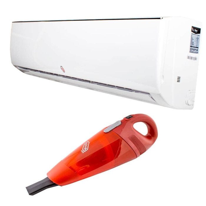 Kit mini split 1 ton., 220 v., frío y calor + aspiradora de mano
