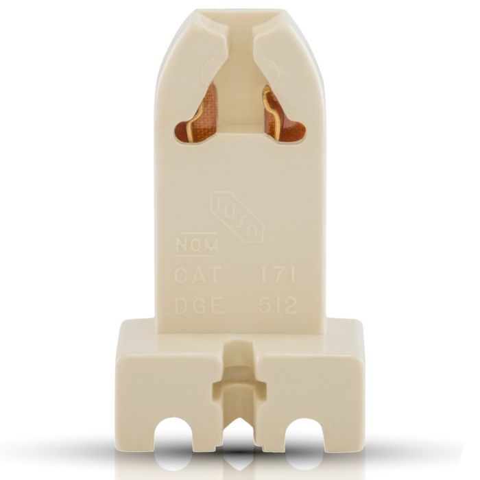 Portalámpara bipin para tubo fluorescente base G13