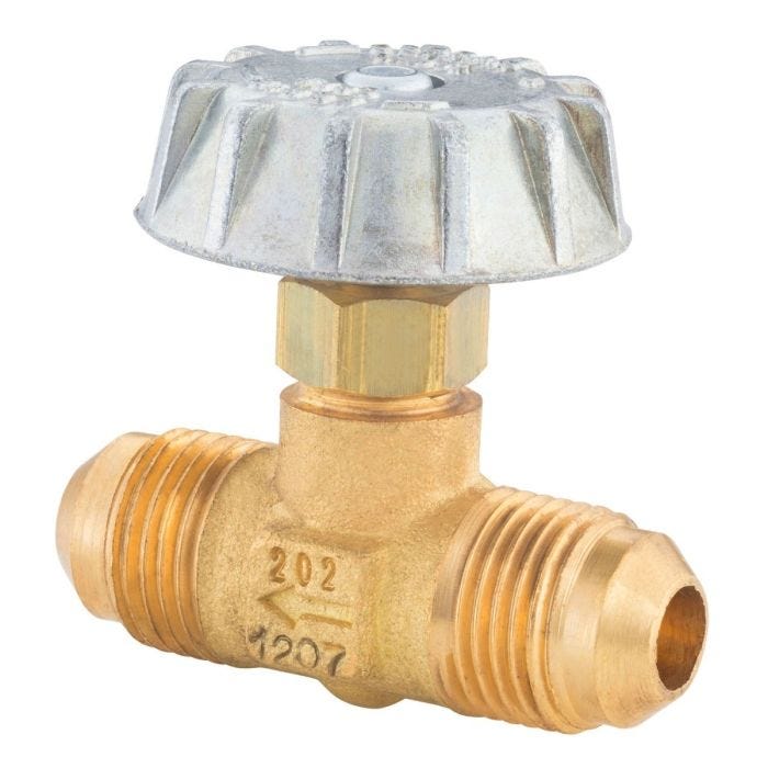 Válvula aguja tipo flare, 3/8”
