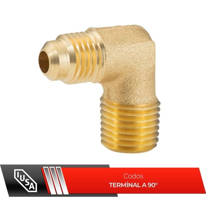 Codo terminal 90° 5/16 x 3/8”