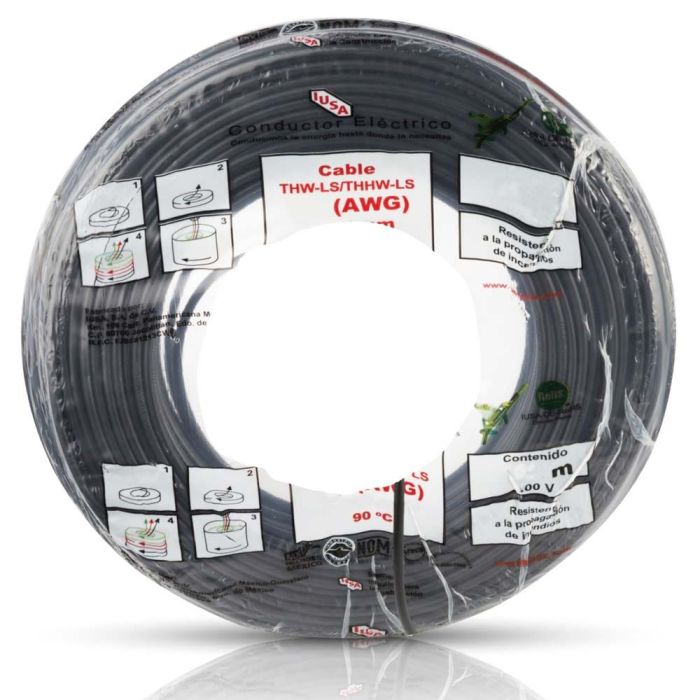 Alambre THW-LS/THHW-LS CE RoHS 14 AWG IUSA, en bolsa color negro