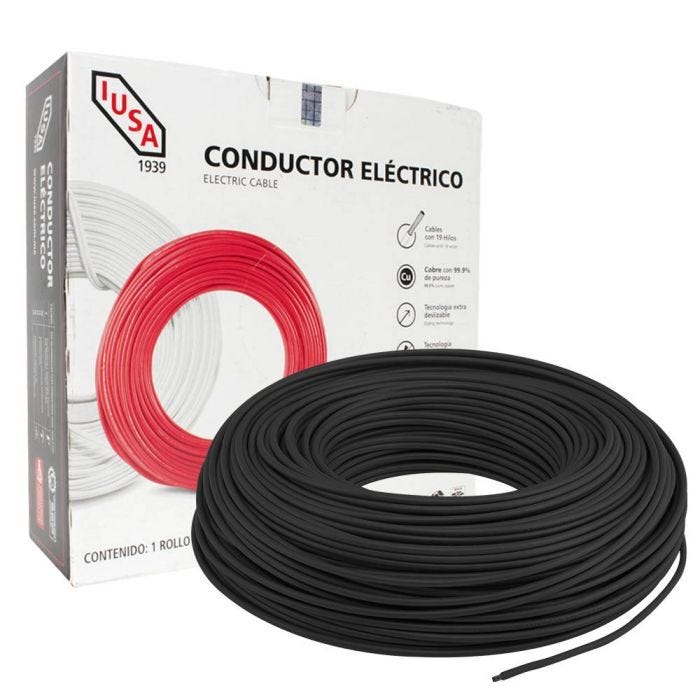 Cable THW Calibre 8 IUSA 100 m Negro