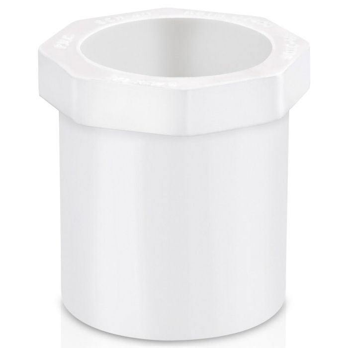 Reducción bushing de PVC 25 mm (1”) x 19 mm (3/4”)