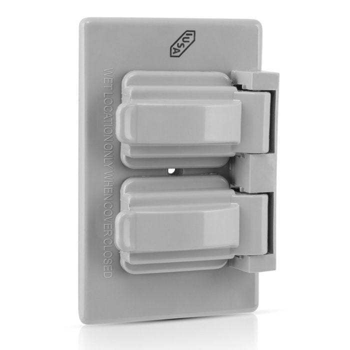 Placa para intemperie de 2 ventanas IUSA