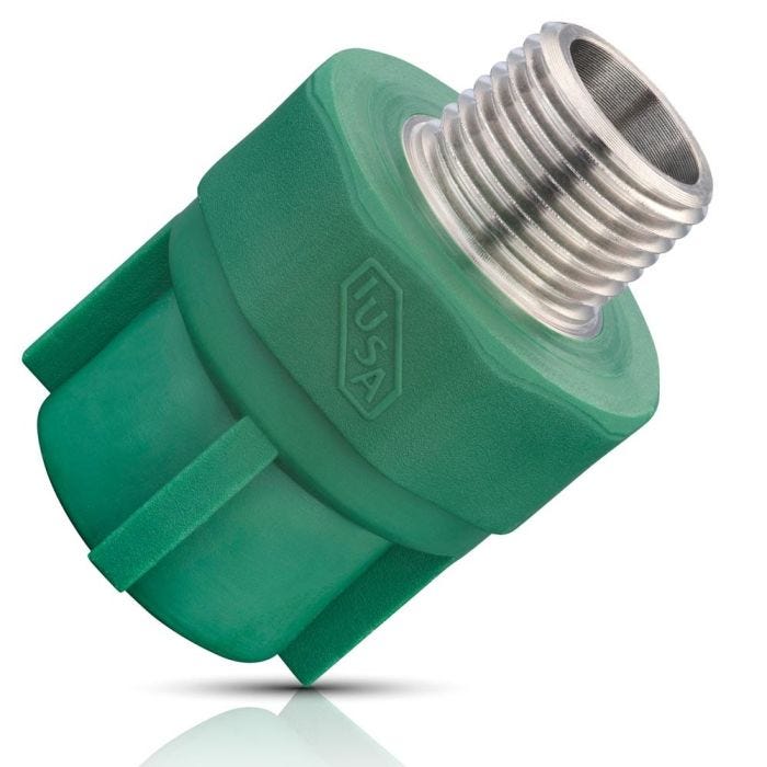 Adaptador de ppr tipo macho 32 mm x 1” mnpt