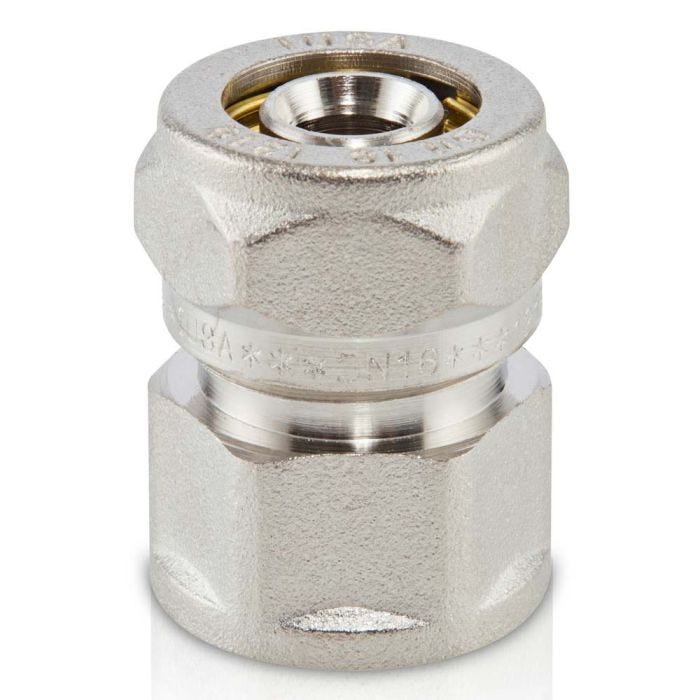 Adaptador de latón niquelado tipo hembra 32 x 1” NPTH