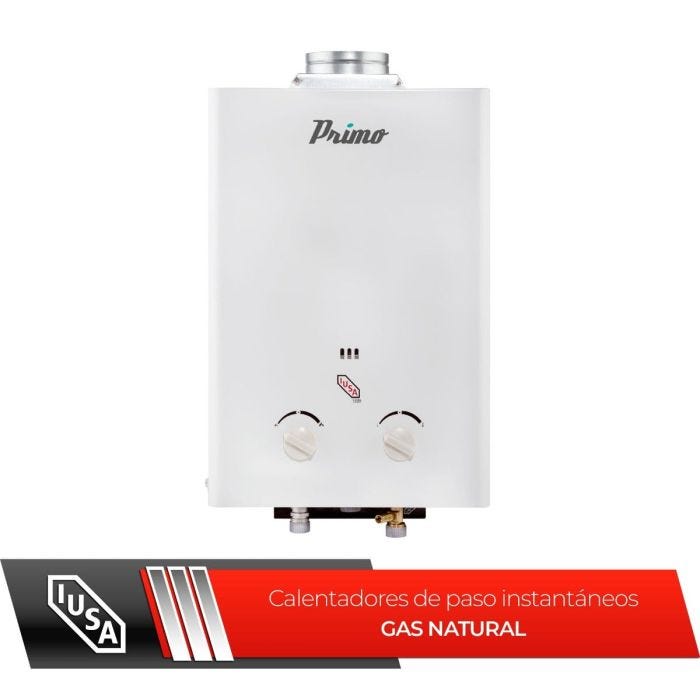 Calentador de agua instantáneo 6 L/min Primo IUSA gas natural