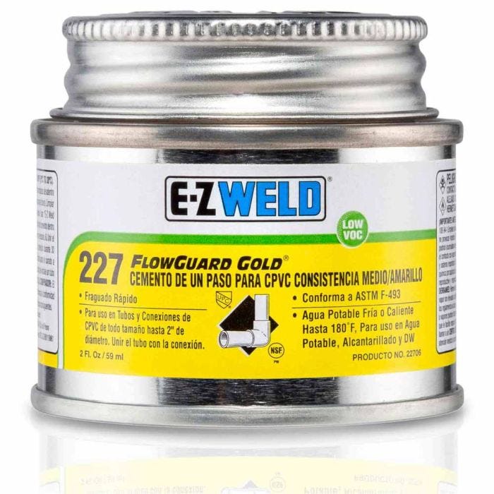 Cemento amarillo para CPVC-CTS modelo 227 de 60 ml