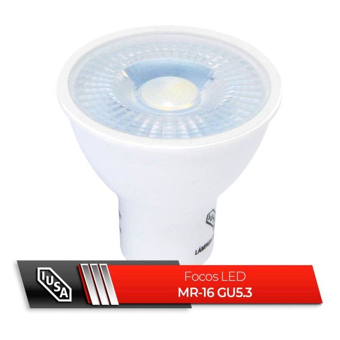 Foco led mr-16 gu5.3 luz blanca 5w