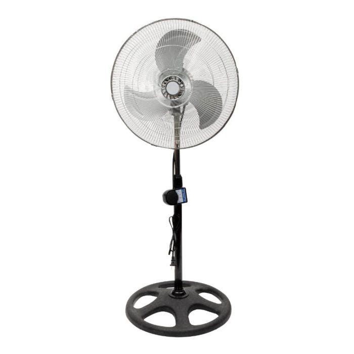 Ventilador con pedestal iusa de 3 posiciones, 18", blanco, 70 w