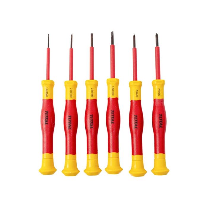 Juego de 6 desarmadores dieléctricos de precisión, ¡total!