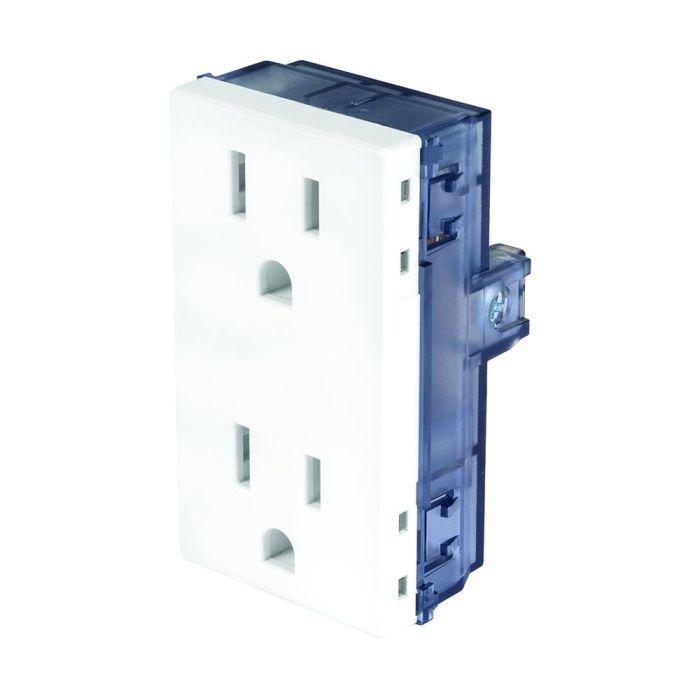 Tomacorriente polarizado y aterrizado dúplex 15 a 120 v~ - 250 v~ iusa