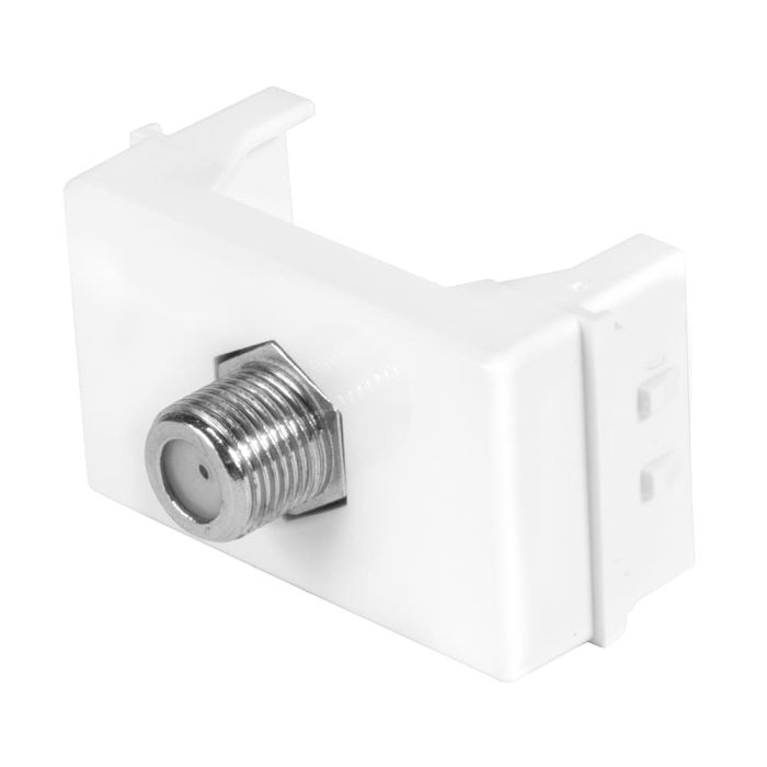 Toma tv coaxial blanco iusa