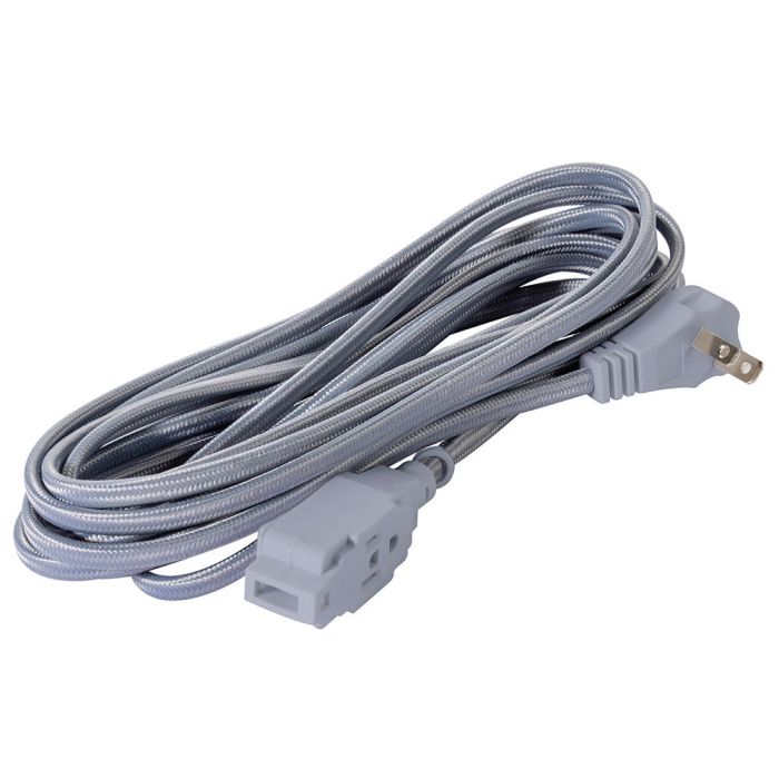 Extensión de uso rudo, 2x16 AWG, 10 m en caja gris