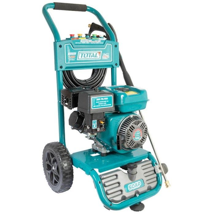 Hidrolavadora a Gasolina, Total, IUSA, 7 HP, Motor de 4 Tiempos OHV, 212 CC
