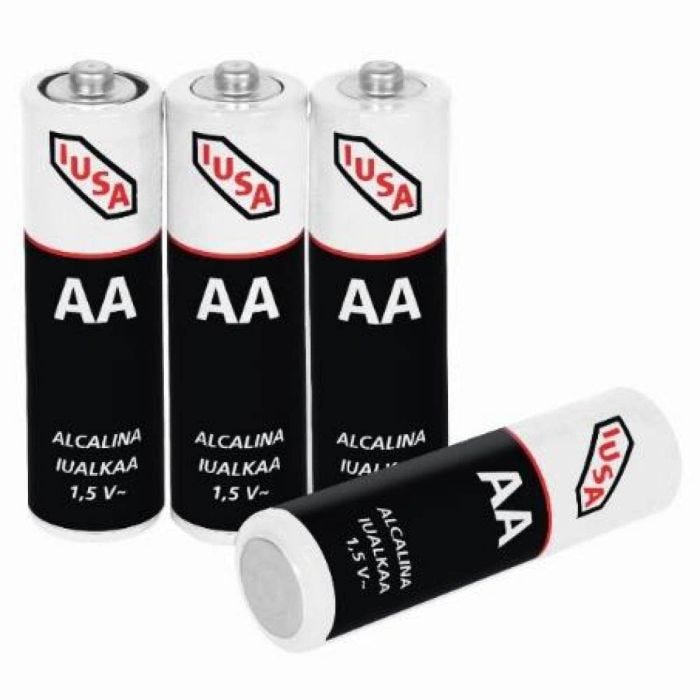 Pilas alcalinas aa iusa 4 piezas