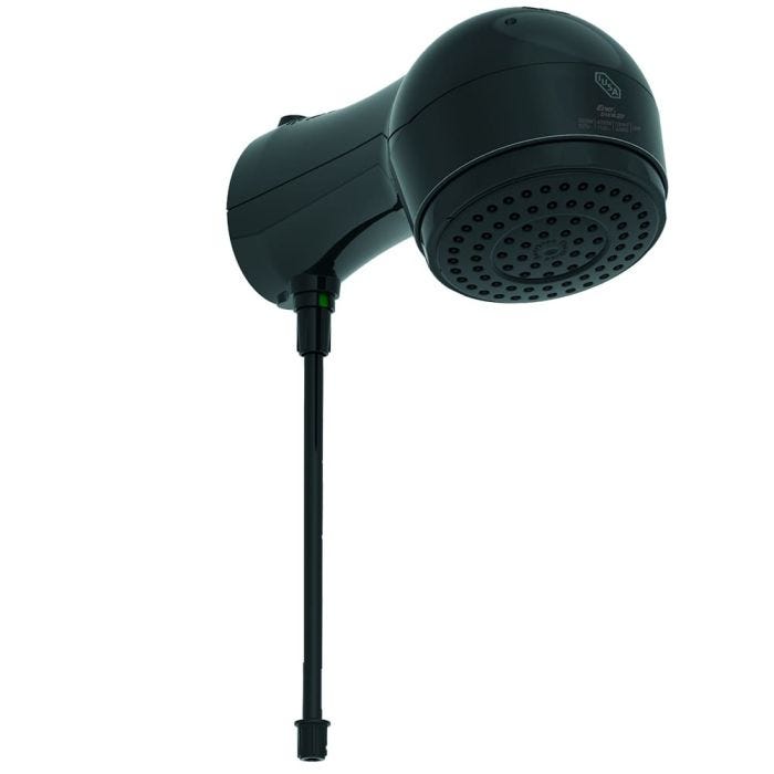 Regadera electrónica de temperatura progresiva, negra, IUSA Rain