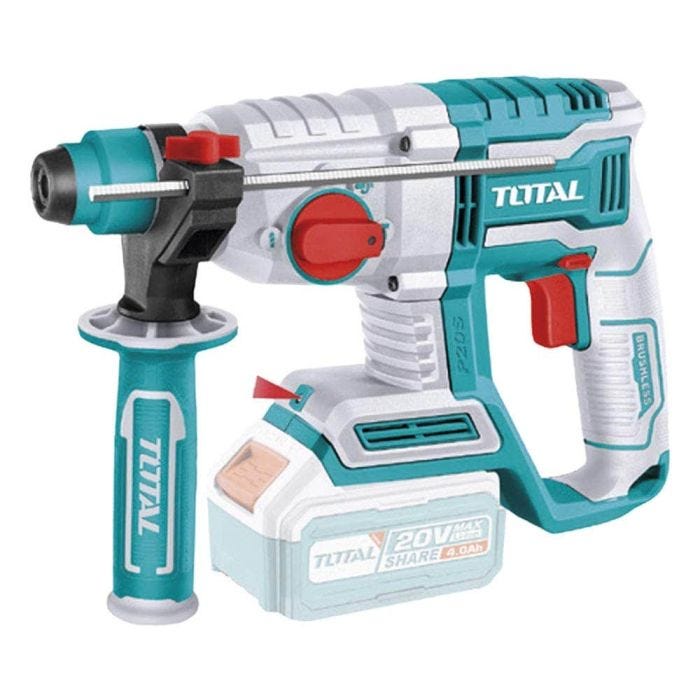 Rotomartillo inalámbrico SDS Plus sin carbones 20 V TOTAL