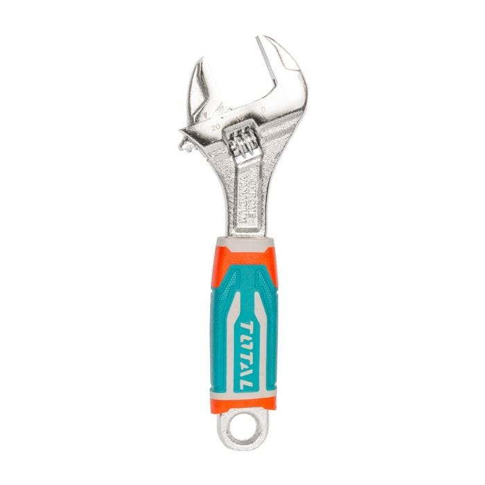 Llave ajustable (perico) 6” industrial Cr-V, TOTAL