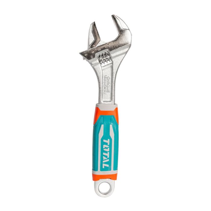 Llave ajustable (perico) 10” industrial Cr-V, TOTAL