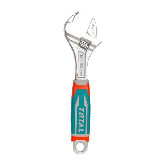 Llave ajustable (perico) 12” industrial Cr-V, TOTAL
