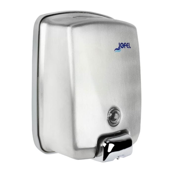 Dispensador de Jabón Futura Rellenable Satinado Acero Inoxidable