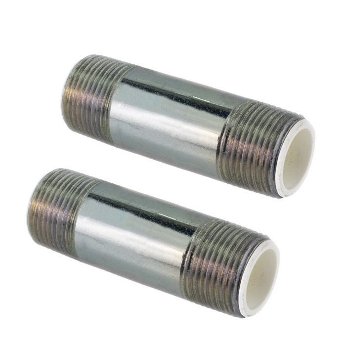 Juego de 2 Niples con Trampa de Calor 3/4 NPT x 3 Pulgadas para Calentador de Depósito Rheem