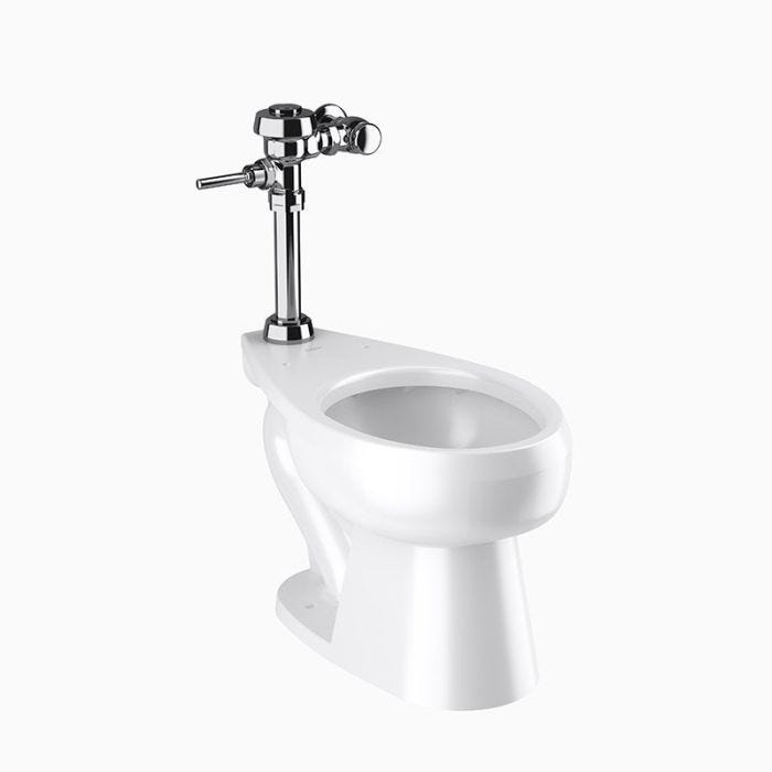 Kit Taza ADA con Fluxómetro Royal 111 WETS-2020.1001 4.8 L Cromo Sloan