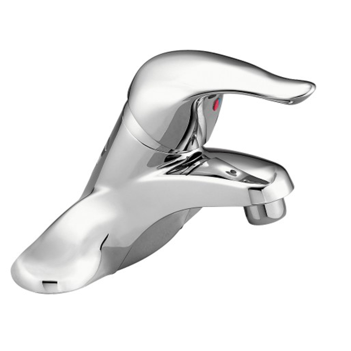 Monomando Beetle arco bajo para lavabo cromo 4"