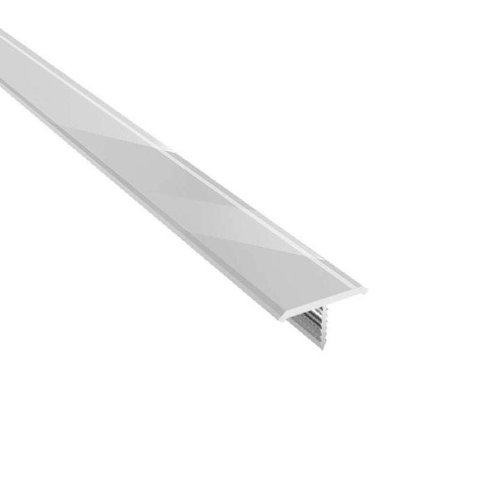 Listelo aluminio plata 2.5 mt