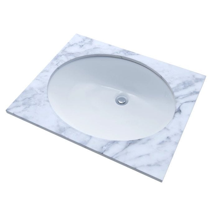 Lavabo Bajo Cubierta LT569 48.9 x 41.3 cm ADA Blanco Algodón TOTO
