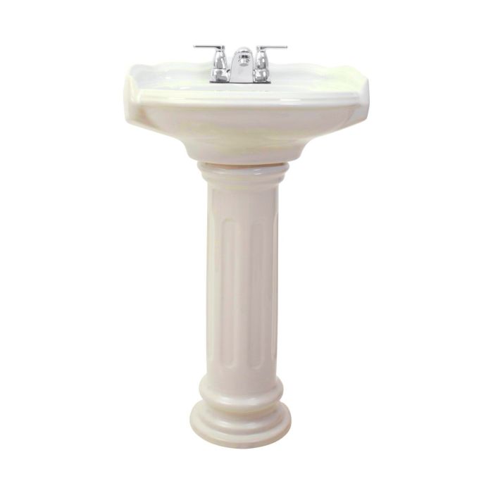 Lavabo con Pedestal Regency para Llave de 4" Hueso Corona