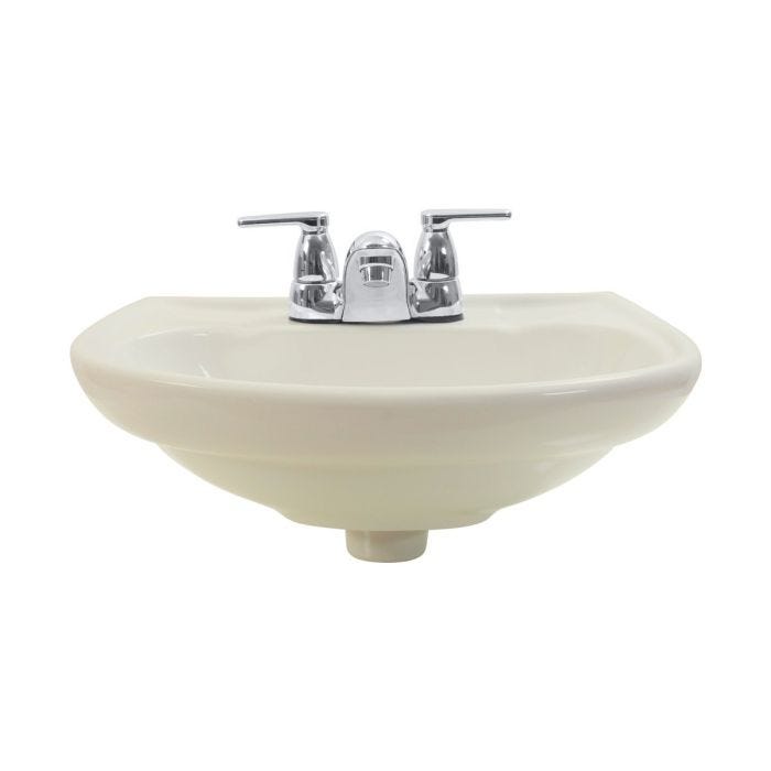 Lavabo Suspendido Civic para Llave de 4" Hueso Corona