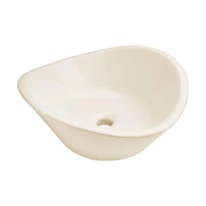 Lavabo Cassini de Sobreponer Marfil sin Rebosadero