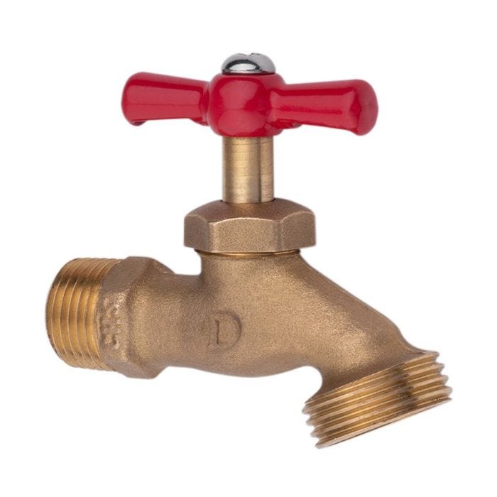 Llave de Compresión para Jardín Certificada 1/2" Latón sin Pulir Dica
