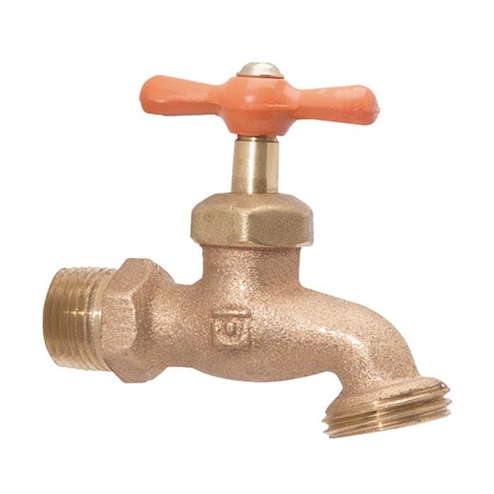 Llave de Nariz Compacta Roscable 1/2" Bronce sin Pulir Urrea
