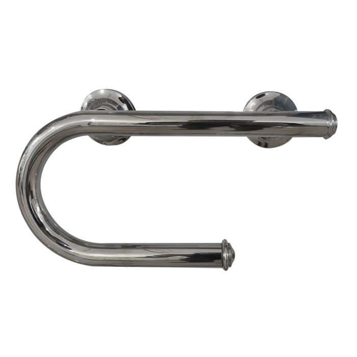 Barra de seguridad con portapapel cromo 8"
