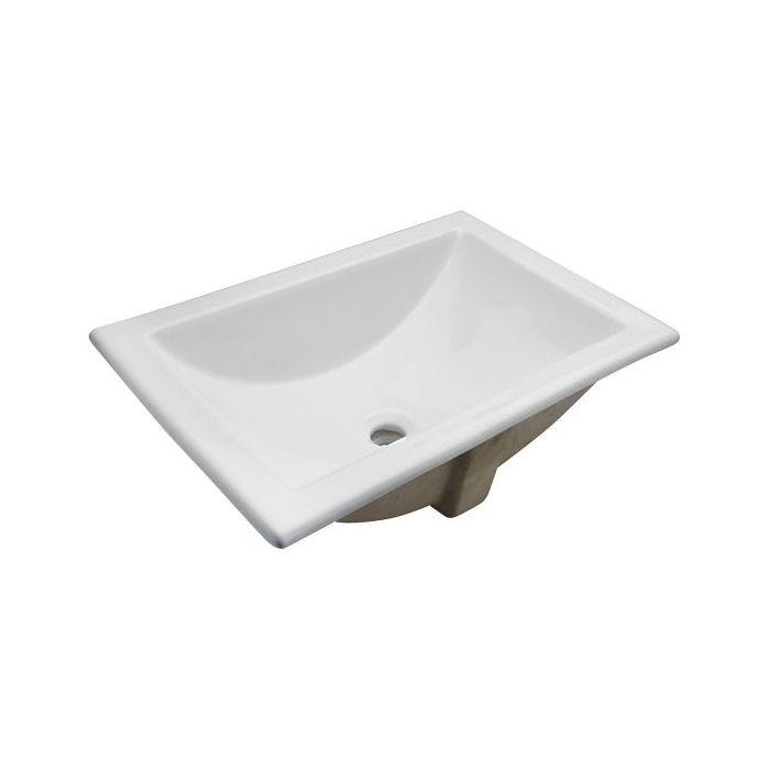 Lavabo Marcus Sobrecubierta Blanco con Rebosadero