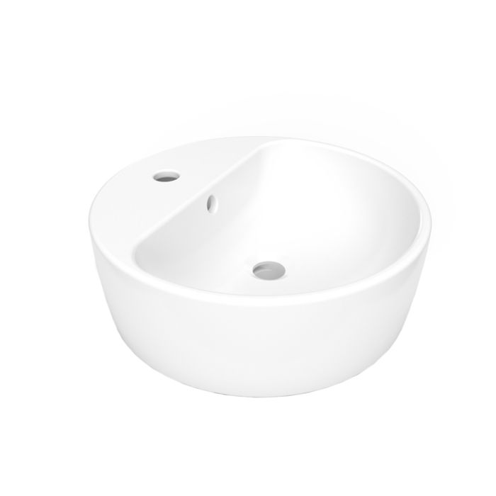Lavabo Morea para sobreponer con rebosadero blanco Helvex