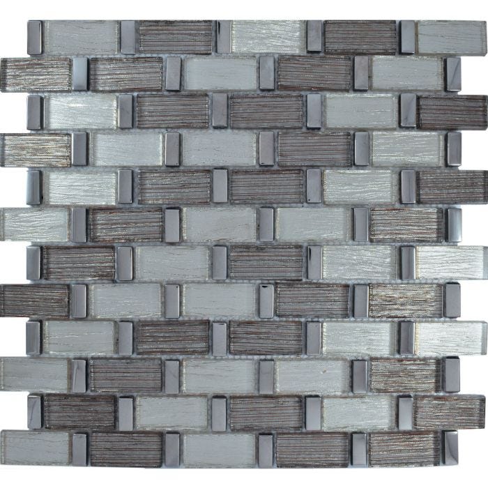 Malla Decorativa Marsella de Vidrio con Plating 30 x 30 cm Cenezzia