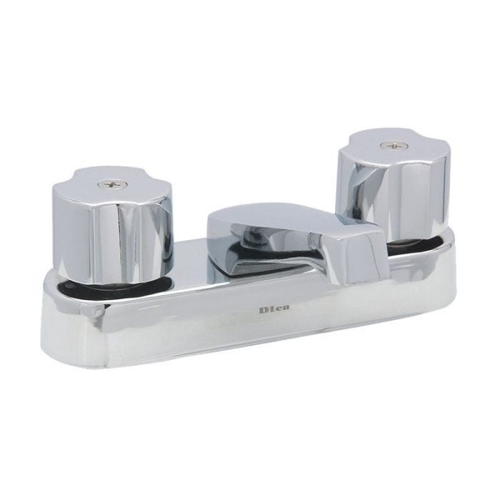 Mezcladora Compacta Clásica para Lavabo 4" Cromo Dica