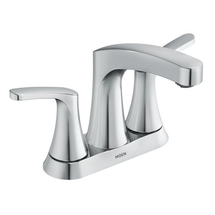Mezcladora de Dos Llaves para Lavabo Danika 2.0 de 4" Cromo Moen