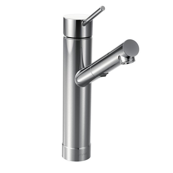 Mezcladora Monomando para Cocina Tilt con Regadera Extraíble Cromo Moen